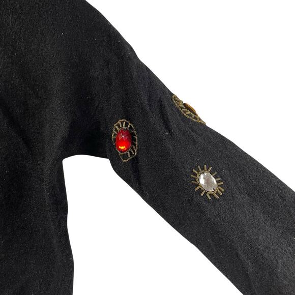 No So Ugly Christmas Sweater Vintage Glory B Gems Angora Lambswool Medium - Picture 8 of 8